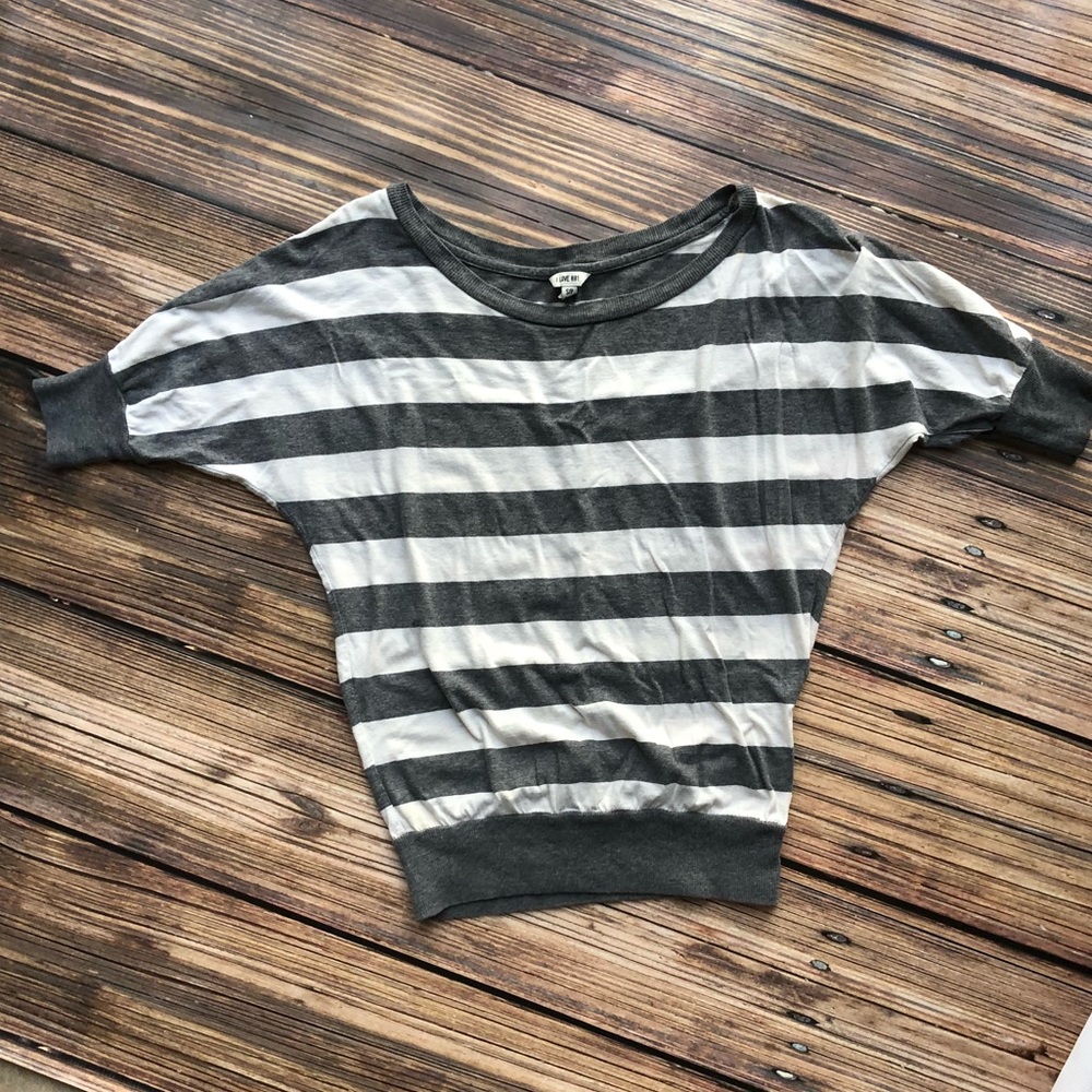 Striped dolman top